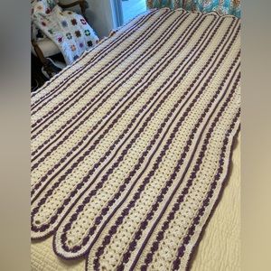 Handmade Crocheted Quilt 36x96